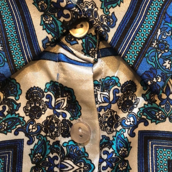 Zac & Rachel Satin Button Up Shirt. - Picture 11 of 16